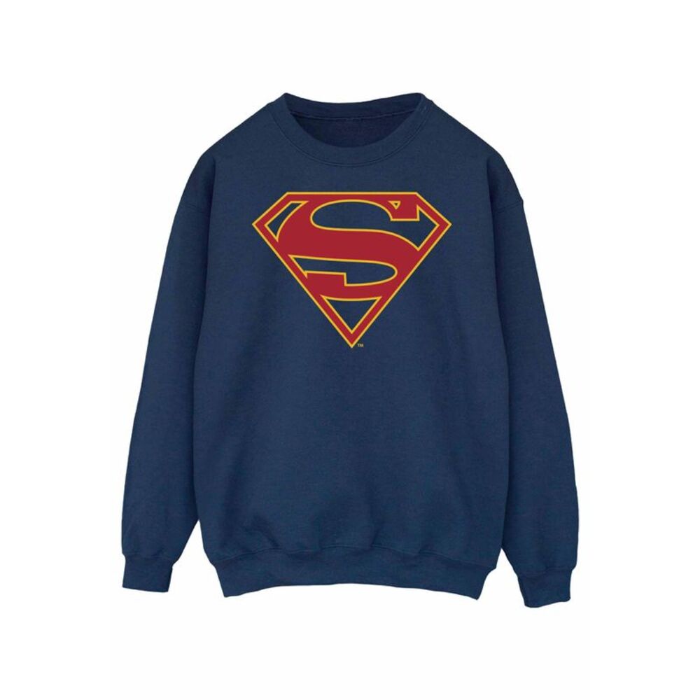 DC Comics Womens/Ladies Supergirl Logo Sweatshirt / Navy Blue